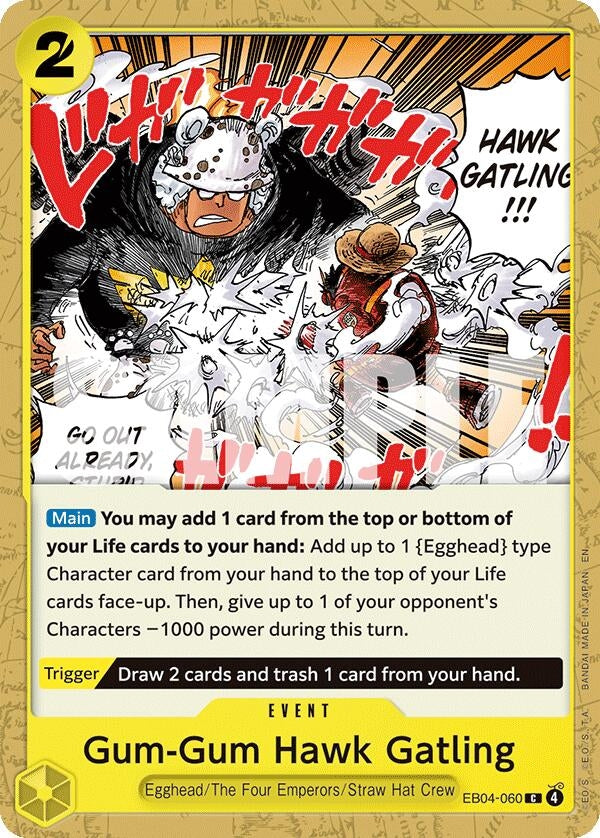 Image for Gum-Gum Hawk Gatling (EB04-060) [Adventure on Kami's Island] - One Piece Card Game