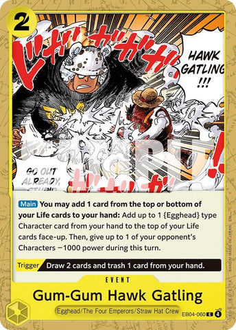Image for Gum-Gum Hawk Gatling (EB04-060) [Adventure on Kami's Island] - One Piece Card Game