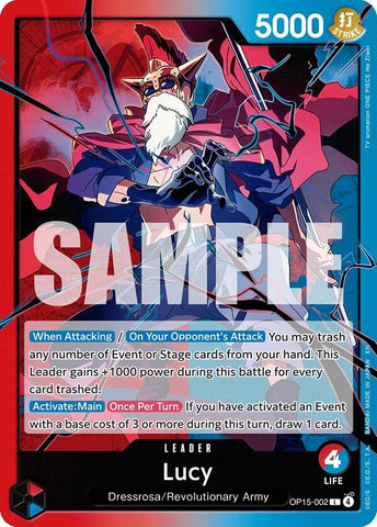 Image for Lucy (OP15-002) [Adventure on Kami's Island] - One Piece Card Game