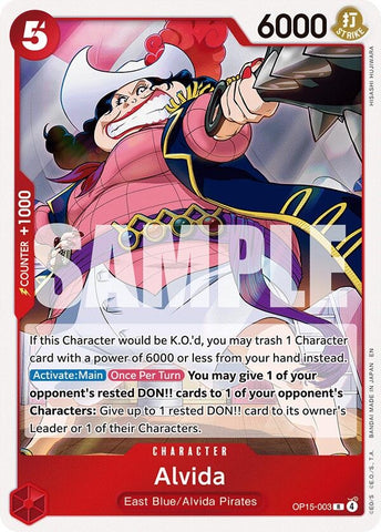 Image for Alvida (OP15-003) [Adventure on Kami's Island] - One Piece Card Game