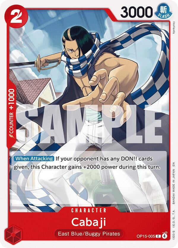 Image for Cabaji (OP15-005) [Adventure on Kami's Island] - One Piece Card Game