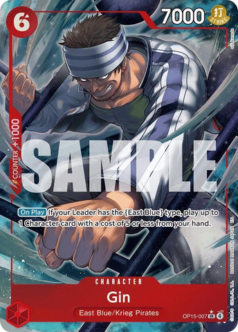 Image for Gin (Alternate Art) (OP15-007) [Adventure on Kami's Island] - One Piece Card Game
