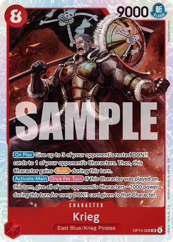 Image for Krieg (OP15-008) (OP15-008) [Adventure on Kami's Island] - One Piece Card Game