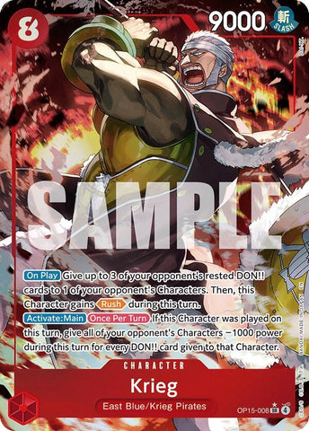 Image for Krieg (OP15-008) (Alternate Art) (OP15-008) [Adventure on Kami's Island] - One Piece Card Game