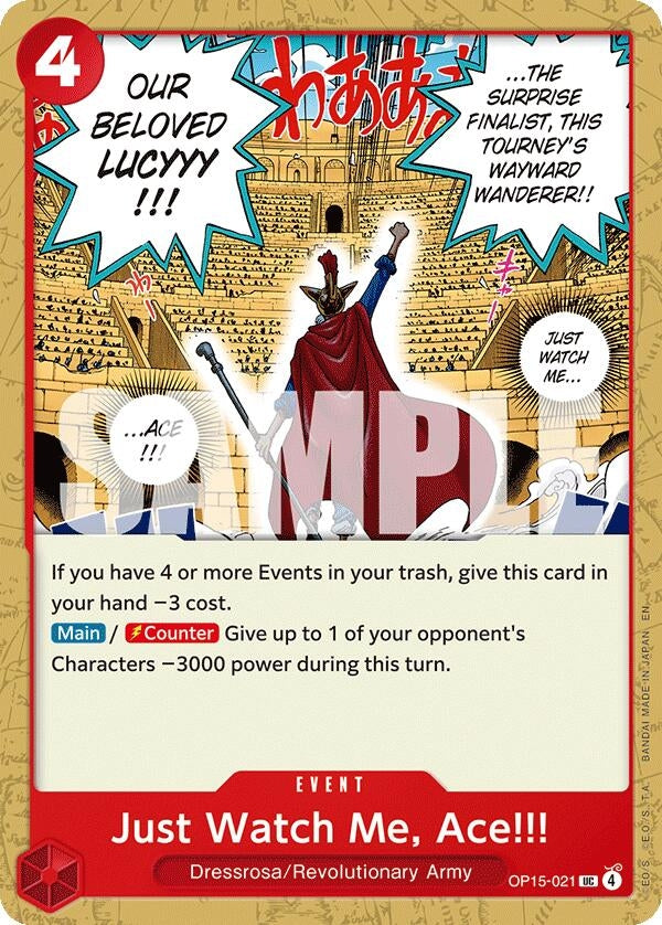 Image for Just Watch Me, Ace!!! (OP15-021) [Adventure on Kami's Island] - One Piece Card Game