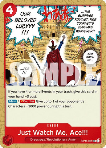 Image for Just Watch Me, Ace!!! (OP15-021) [Adventure on Kami's Island] - One Piece Card Game