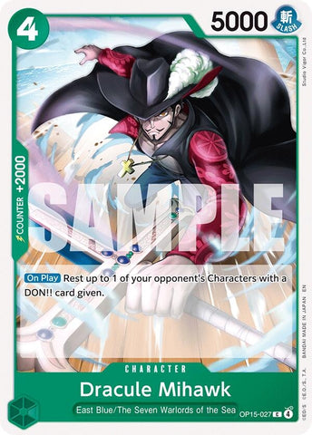 Image for Dracule Mihawk (OP15-027) [Adventure on Kami's Island] - One Piece Card Game