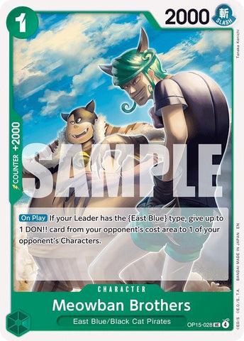 Image for Meowban Brothers (OP15-028) [Adventure on Kami's Island] - One Piece Card Game