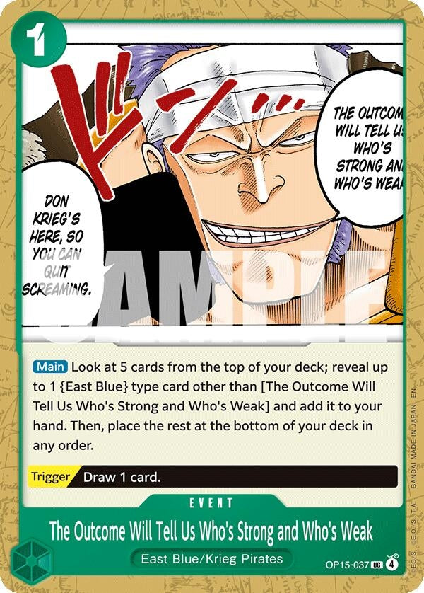 Image for The Outcome Will Tell Us Who's Strong and Who's Weak (OP15-037) [Adventure on Kami's Island] - One Piece Card Game