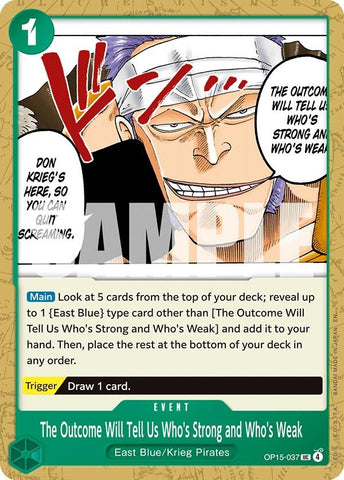 Image for The Outcome Will Tell Us Who's Strong and Who's Weak (OP15-037) [Adventure on Kami's Island] - One Piece Card Game