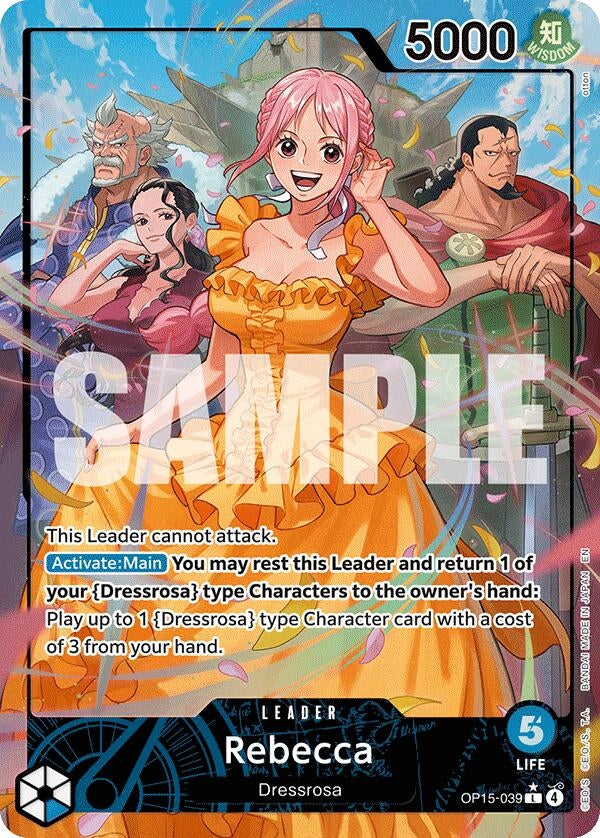 Image for Rebecca (OP15-039) (Alternate Art) (OP15-039) [Adventure on Kami's Island] - One Piece Card Game