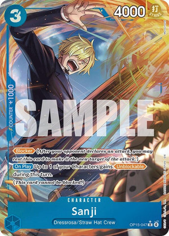 Image for Sanji (OP15-047) (Alternate Art) (OP15-047) [Adventure on Kami's Island] - One Piece Card Game
