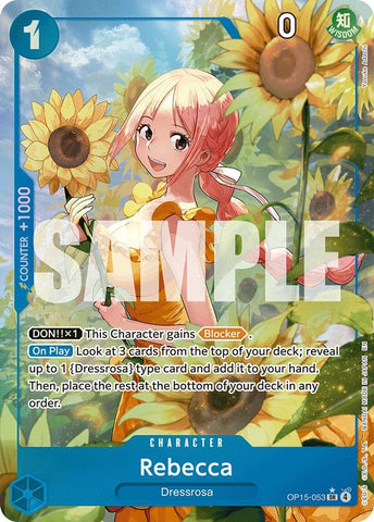 Image for Rebecca (OP15-053) (Alternate Art) (OP15-053) [Adventure on Kami's Island] - One Piece Card Game