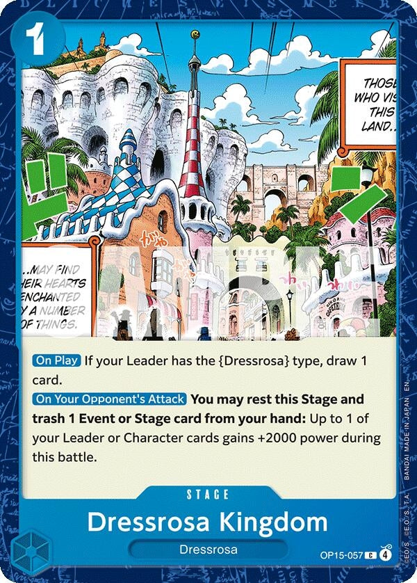Image for Dressrosa Kingdom (OP15-057) [Adventure on Kami's Island] - One Piece Card Game