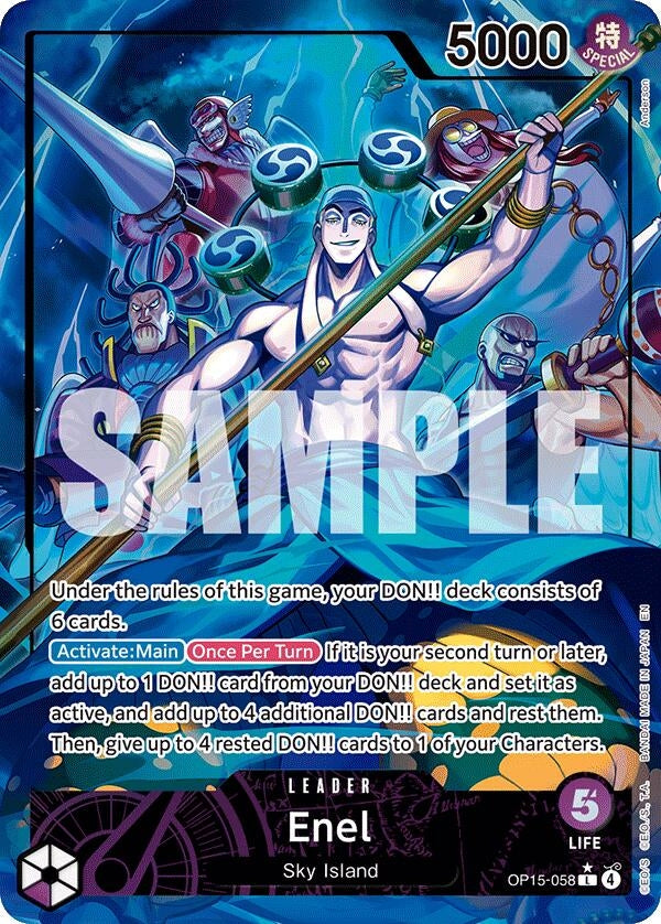 Image for Enel (OP15-058) (Alternate Art) (OP15-058) [Adventure on Kami's Island] - One Piece Card Game