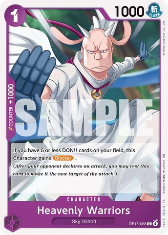 Image for Heavenly Warriors (OP15-068) [Adventure on Kami's Island] - One Piece Card Game
