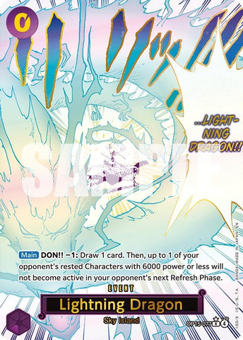 Image for Lightning Dragon (Alternate Art) (OP15-077) [Adventure on Kami's Island] - One Piece Card Game