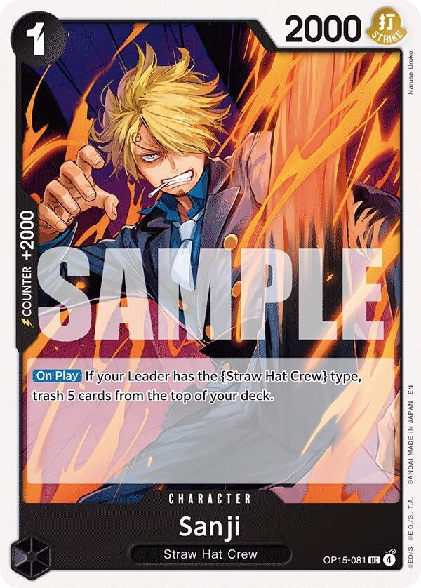 Image for Sanji (OP15-081) (OP15-081) [Adventure on Kami's Island] - One Piece Card Game