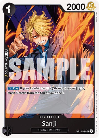 Image for Sanji (OP15-081) (OP15-081) [Adventure on Kami's Island] - One Piece Card Game