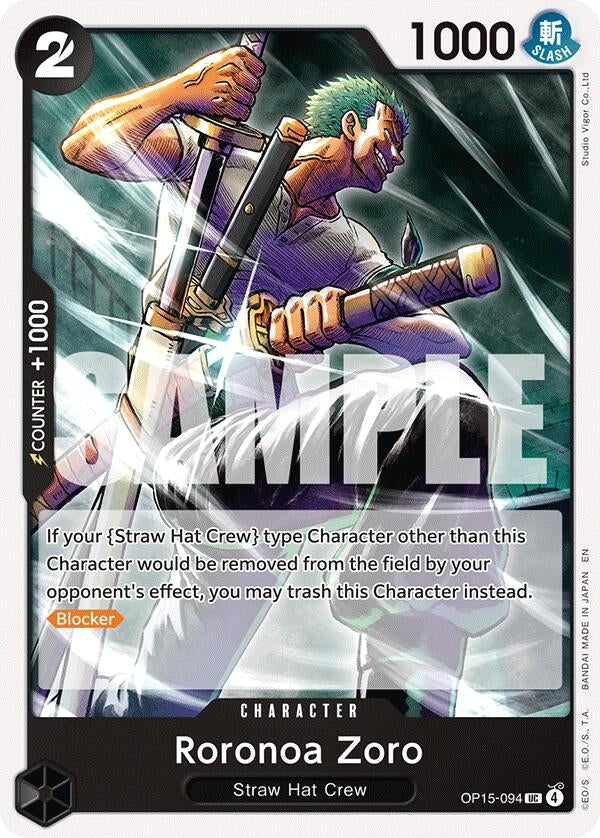 Image for Roronoa Zoro (OP15-094) (OP15-094) [Adventure on Kami's Island] - One Piece Card Game