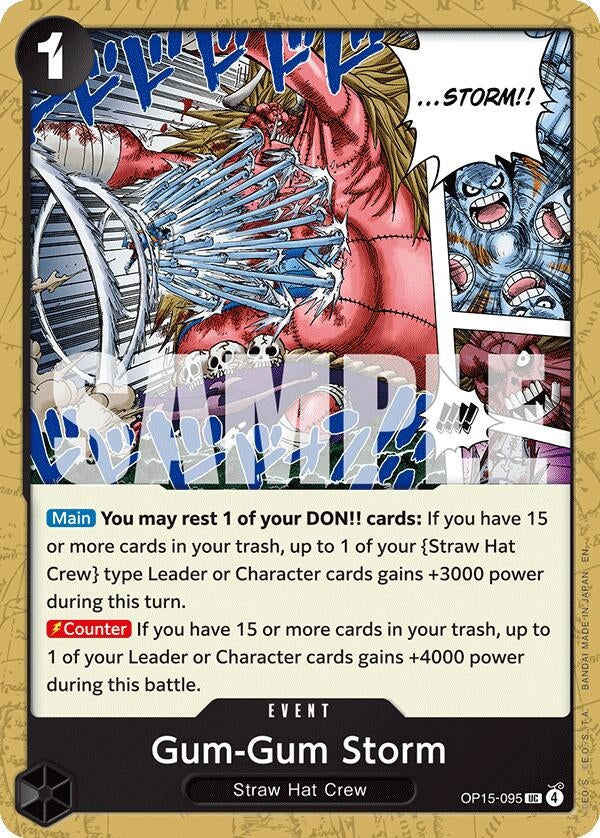 Image for Gum-Gum Storm (OP15-095) [Adventure on Kami's Island] - One Piece Card Game