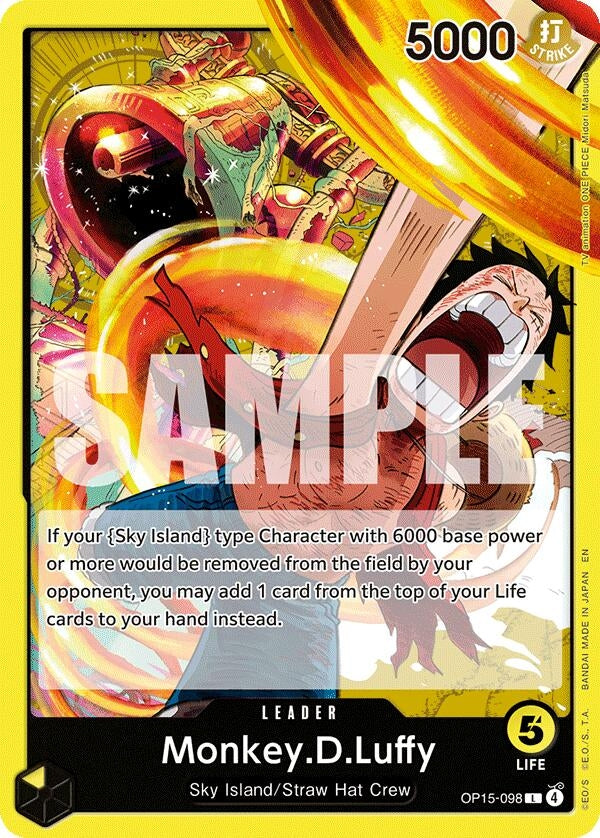Image for Monkey.D.Luffy (OP15-098) (OP15-098) [Adventure on Kami's Island] - One Piece Card Game