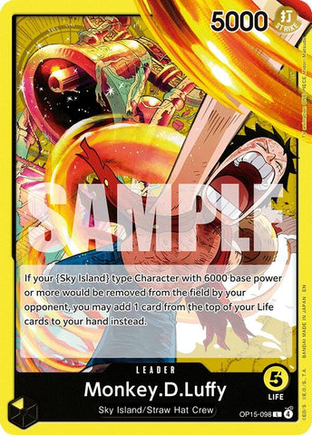 Image for Monkey.D.Luffy (OP15-098) (OP15-098) [Adventure on Kami's Island] - One Piece Card Game