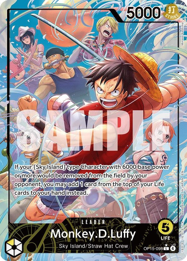 Image for Monkey.D.Luffy (OP15-098) (Alternate Art) (OP15-098) [Adventure on Kami's Island] - One Piece Card Game