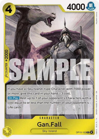 Image for Gan.Fall (OP15-102) [Adventure on Kami's Island] - One Piece Card Game