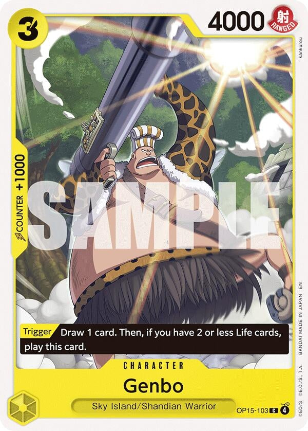 Image for Genbo (OP15-103) [Adventure on Kami's Island] - One Piece Card Game