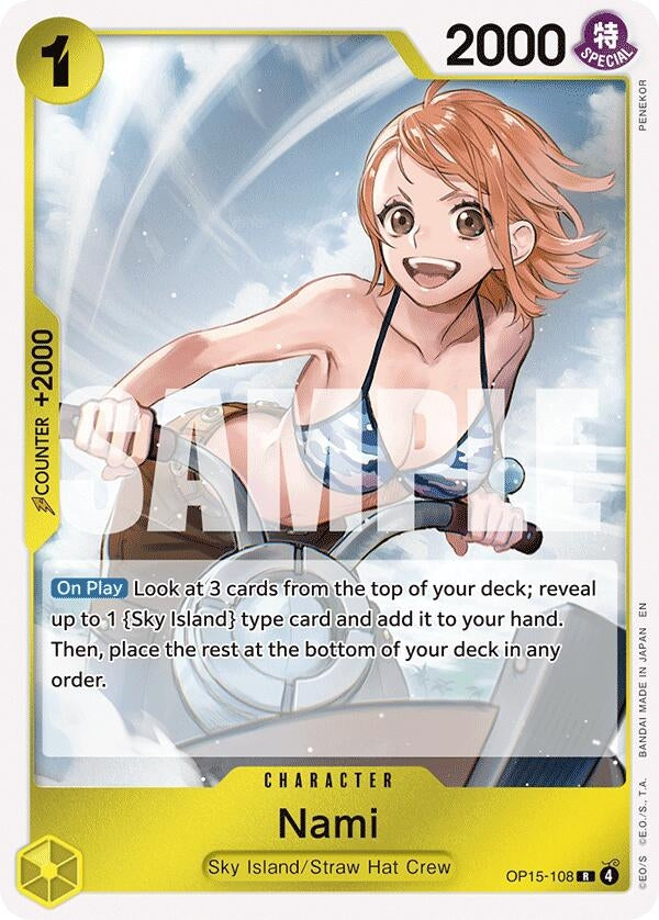 Image for Nami (OP15-108) (OP15-108) [Adventure on Kami's Island] - One Piece Card Game