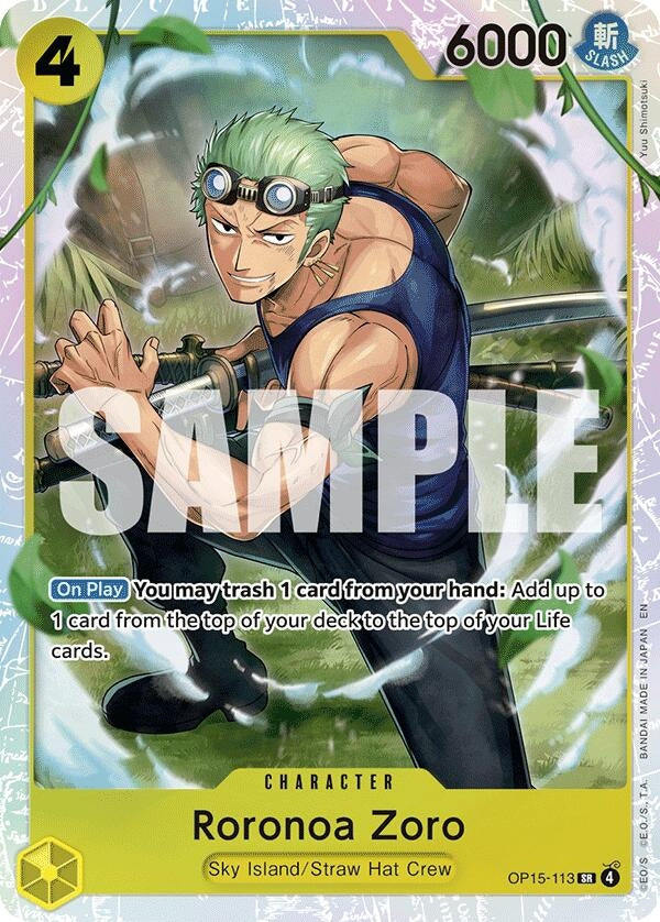Image for Roronoa Zoro (OP15-113) (OP15-113) [Adventure on Kami's Island] - One Piece Card Game