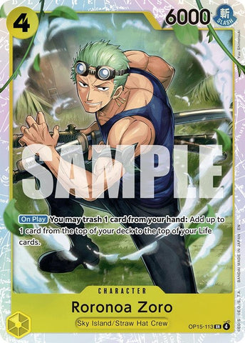 Image for Roronoa Zoro (OP15-113) (OP15-113) [Adventure on Kami's Island] - One Piece Card Game