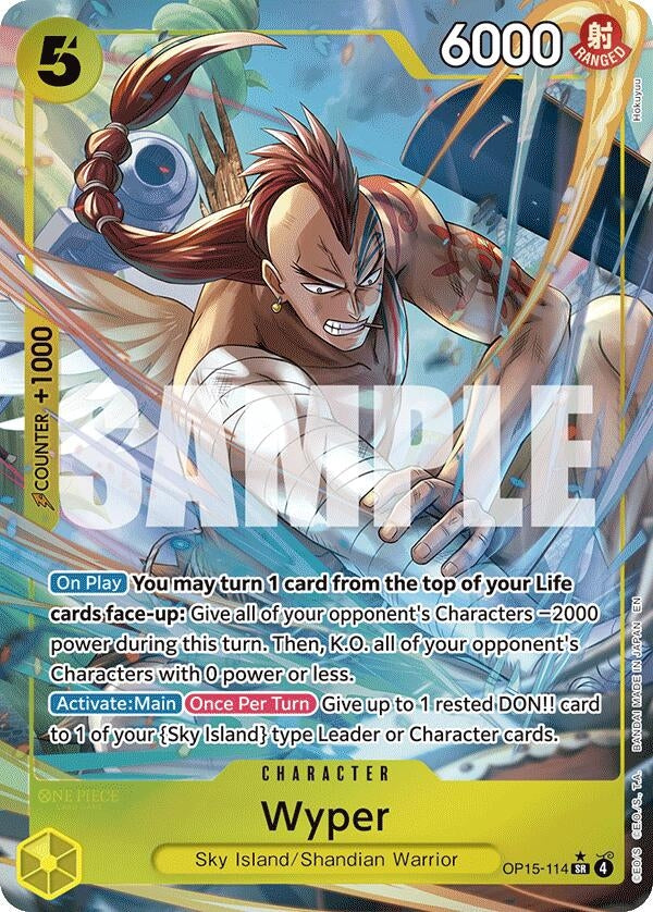 Image for Wyper (Alternate Art) (OP15-114) [Adventure on Kami's Island] - One Piece Card Game