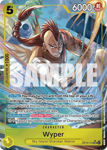 Image for Wyper (Alternate Art) (OP15-114) [Adventure on Kami's Island] - One Piece Card Game