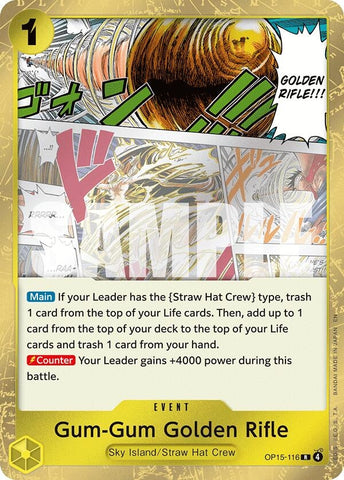 Image for Gum-Gum Golden Rifle (OP15-116) [Adventure on Kami's Island] - One Piece Card Game