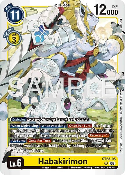 Image for Habakirimon (ST23-05 SR) [Starter Deck 23: Beatbreak] - Digimon Card Game