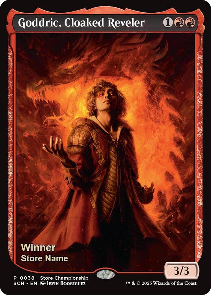 Image for Goddric, Cloaked Reveler (Winner) (38) [Game Day & Store Championship Promos] - Magic: The Gathering