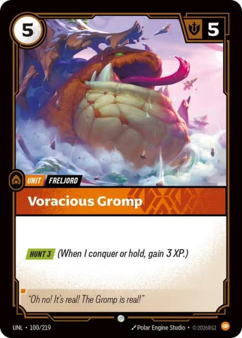 Image for Voracious Gromp (100/219) [Unleashed] - Riftbound: League of Legends Trading Card Game