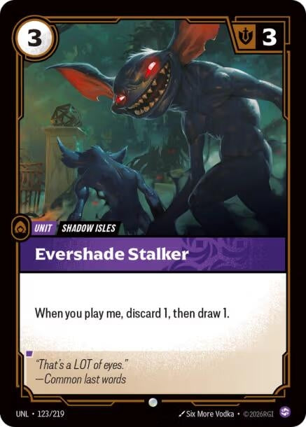 Image for Evershade Stalker (123/219) [Unleashed] - Riftbound: League of Legends Trading Card Game