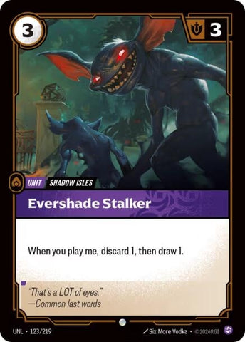 Image for Evershade Stalker (123/219) [Unleashed] - Riftbound: League of Legends Trading Card Game