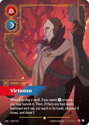 Image for Jhin - Virtuoso (Overnumbered) (226/219) [Unleashed] - Riftbound: League of Legends Trading Card Game
