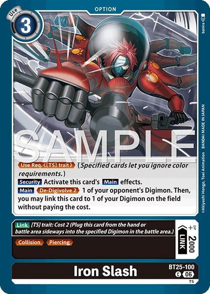 Image for Iron Slash (BT25-100 C) [Dual Revolution] - Digimon Card Game