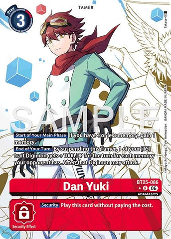 Image for Dan Yuki (Alternate Art) (BT25-086 R) [Dual Revolution] - Digimon Card Game