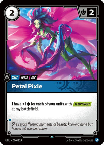 Image for Petal Pixie (076/219) [Unleashed] - Riftbound: League of Legends Trading Card Game