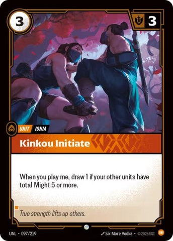 Image for Kinkou Initiate (097/219) [Unleashed] - Riftbound: League of Legends Trading Card Game
