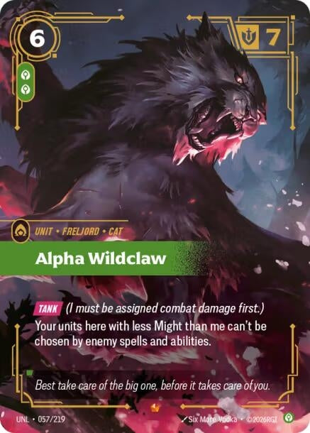 Image for Alpha Wildclaw (057/219) [Unleashed] - Riftbound: League of Legends Trading Card Game