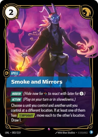 Image for Smoke and Mirrors (083/219) [Unleashed] - Riftbound: League of Legends Trading Card Game