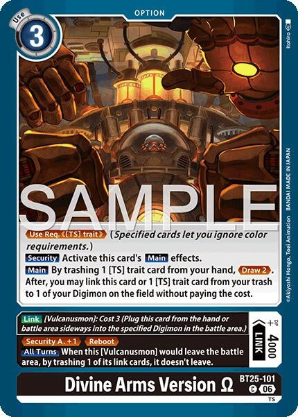 Image for Divine Arms Version (BT25-101 C) [Dual Revolution] - Digimon Card Game