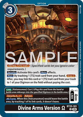 Image for Divine Arms Version (BT25-101 C) [Dual Revolution] - Digimon Card Game